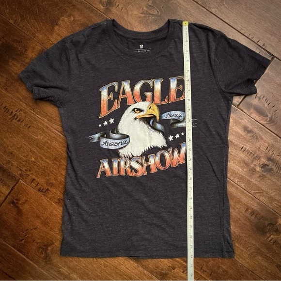 COTTON ON • “The Relaxed Tee” Eagle Airshow Arizona Honey Gray T-Shirt Womens XS - Picture 6 of 7